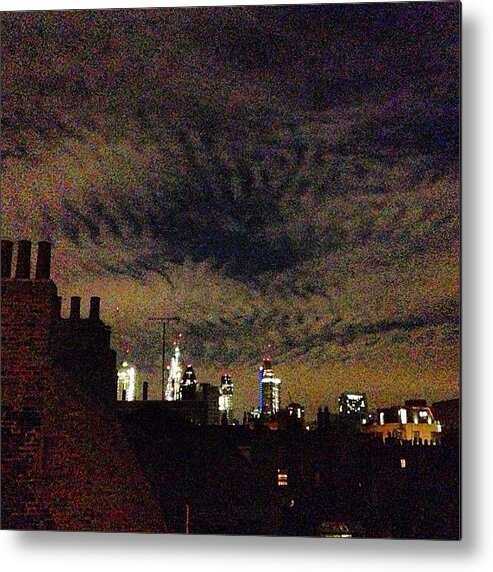  Metal Print featuring the photograph Night Sky Over Whitechapel by Robin Forster