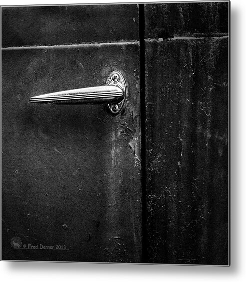 Truck Metal Print featuring the photograph Nobody's Truck Door Handle by Fred Denner