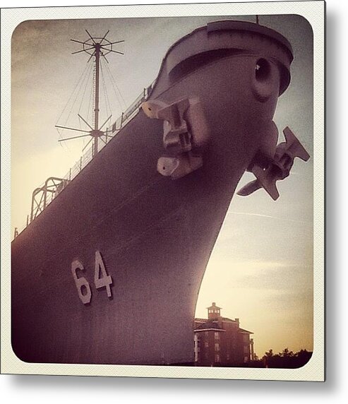  Metal Print featuring the photograph Norfolk, Va - Anchors Aweigh Up High by Trey Kendrick