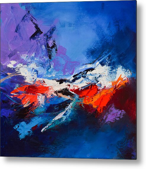 Abstract Metal Print featuring the painting Nothing Else Matters by Elise Palmigiani