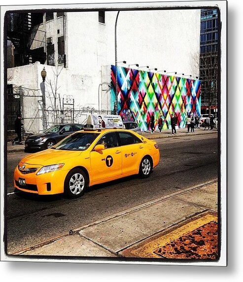 Bowerywall Metal Print featuring the photograph Nyc, Ny - Drive By Geometry - Mar by Trey Kendrick