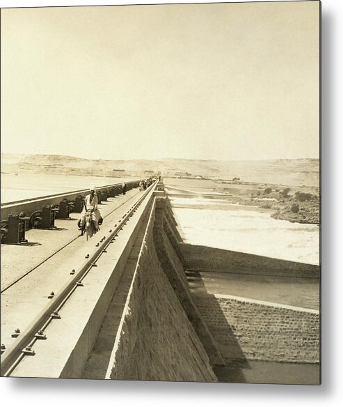 Old Aswan Dam Metal Print featuring the photograph Old Aswan Dam by Library Of Congress/science Photo Library