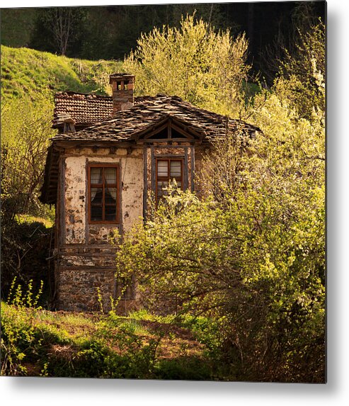 Building Metal Print featuring the photograph Old Bulgarian house by Svetoslav Sokolov
