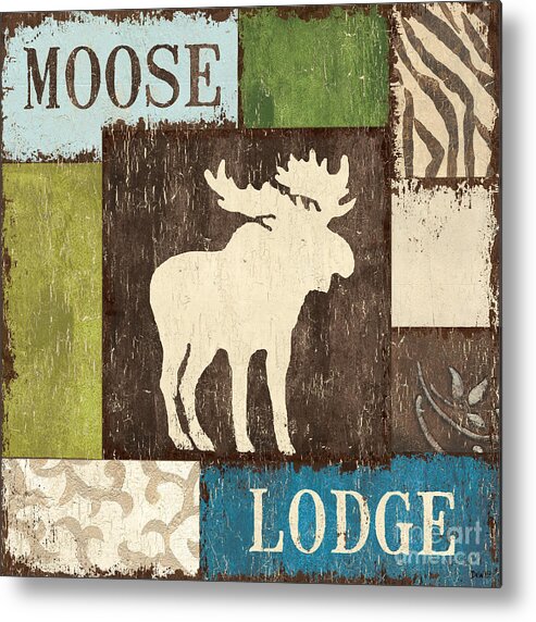 Lodge Metal Print featuring the painting Open Season 1 by Debbie DeWitt