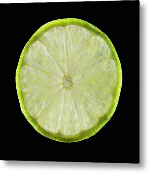 California Metal Print featuring the photograph Organic Lime by Monica Rodriguez
