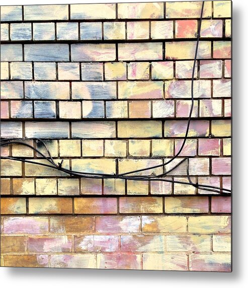 Painted Brick Metal Print featuring the photograph Painted Brick by Julie Gebhardt