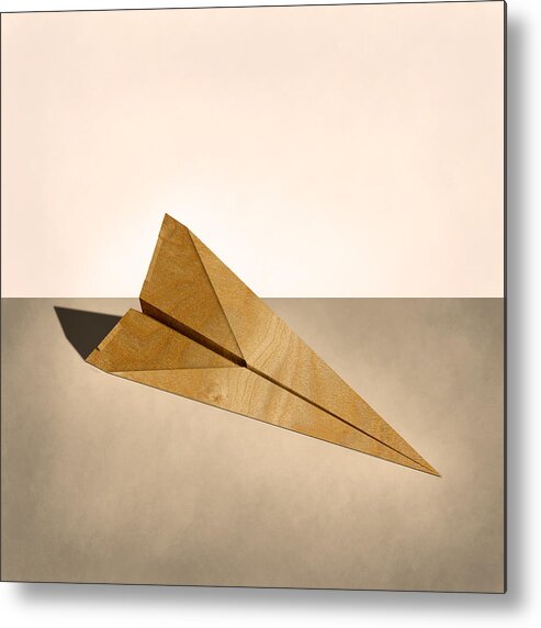 Aircraft Metal Print featuring the photograph Paper Airplanes of Wood 15 by YoPedro