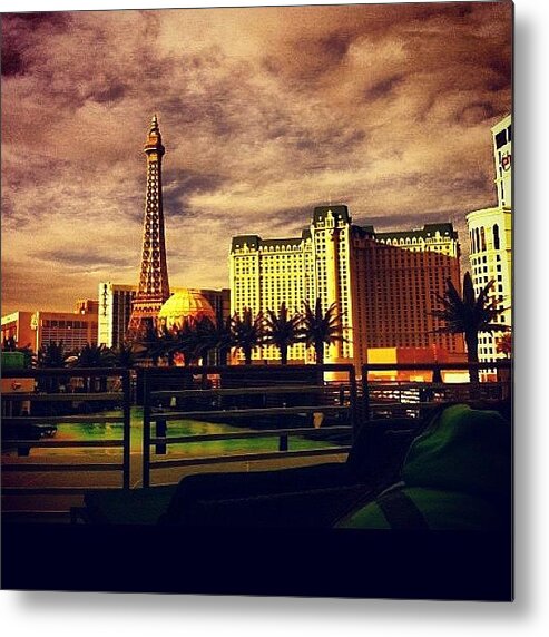 Paris Metal Print featuring the photograph Paris in las vegas by day by Krisyphotography Gash