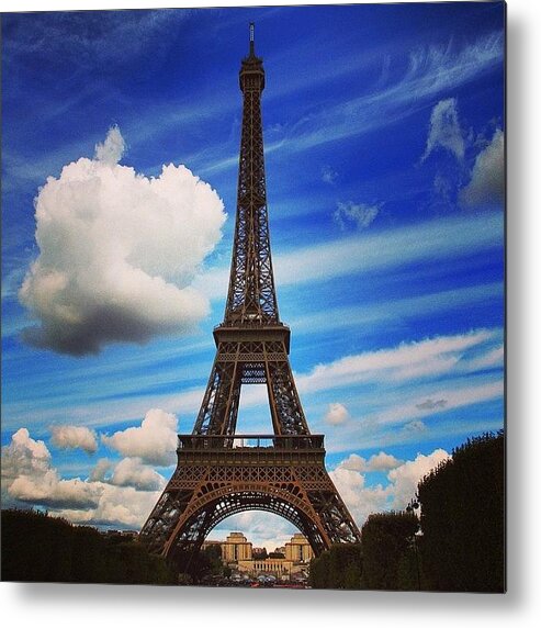 Igworldclub Metal Print featuring the photograph #paris #toureiffel #france by Luisa Azzolini