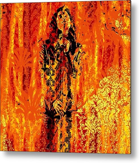 Beautiful Metal Print featuring the photograph Parisian Fireplace by Doggytours Art