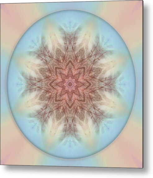 Mandala Metal Print featuring the photograph Pastel Sky Mandala by Beth Venner