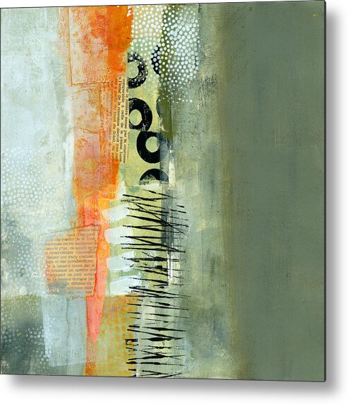 Acrylic Metal Print featuring the painting Pattern Study Nuetral 1 by Jane Davies