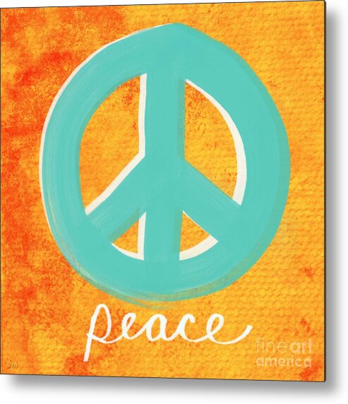 Peace Metal Print featuring the painting Peace by Linda Woods