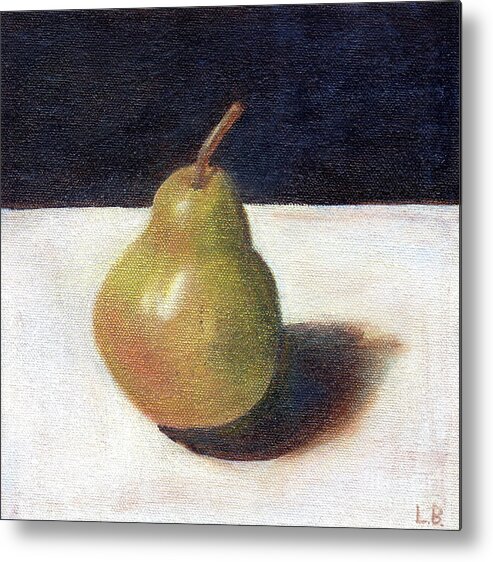 Still Life Metal Print featuring the painting Pear I by Laurel Best
