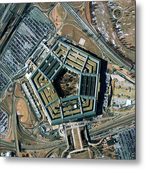 Pentagon Metal Print featuring the photograph Pentagon Building by Geoeye/science Photo Library