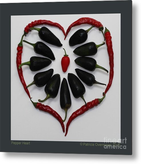 Heart Metal Print featuring the photograph Pepper Heart by Patricia Overmoyer