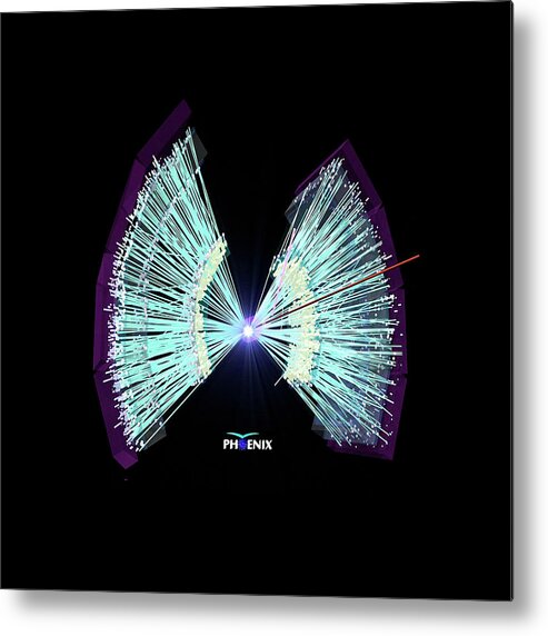 Phenix Metal Print featuring the photograph Phenix Detector Results by Brookhaven National Laboratory