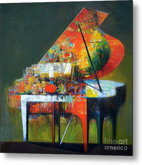 Zheng Li. Metal Print featuring the painting piano No.39 by Zheng Li