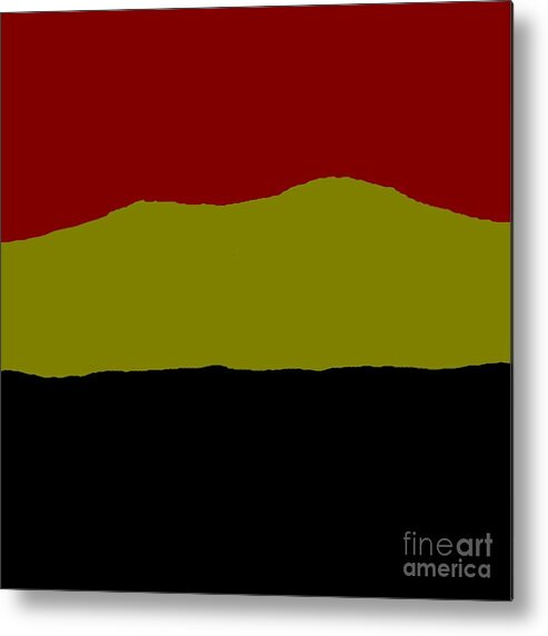 Abstract Metal Print featuring the painting Pillow Pattern 125 by James and Donna Daugherty