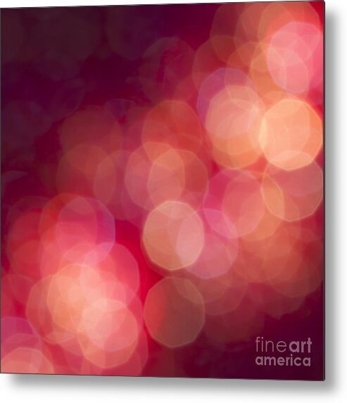 Abstract Metal Print featuring the photograph Pink Champagne by Jan Bickerton