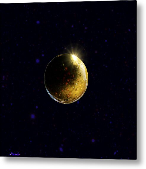 Planet Metal Print featuring the photograph Planet Renatus by Renee Anderson