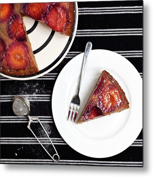 Plum Metal Print featuring the photograph Plum & Ginger Cake by Image By Susan Orr Photography