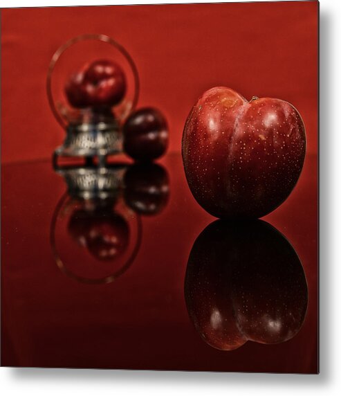 Plum Metal Print featuring the photograph Plum by Andrei SKY