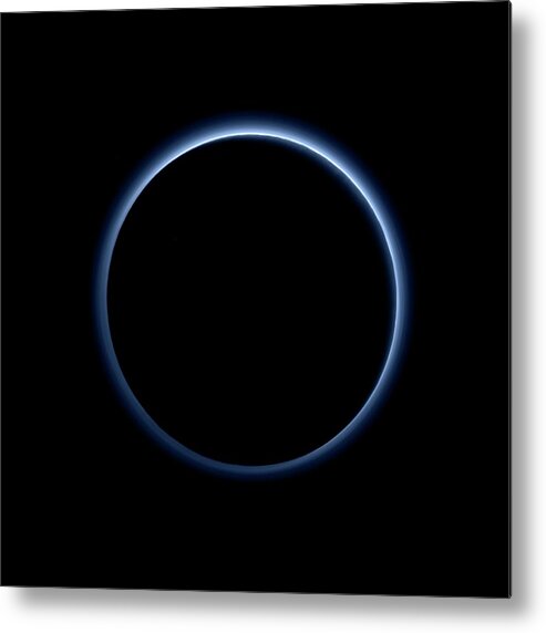 Pluto Metal Print featuring the photograph Pluto's Blue Sky by Nasa/jhuapl/swri