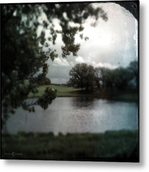 Vintage Metal Print featuring the photograph Pond On Lake Elmo Road by Tim Nyberg