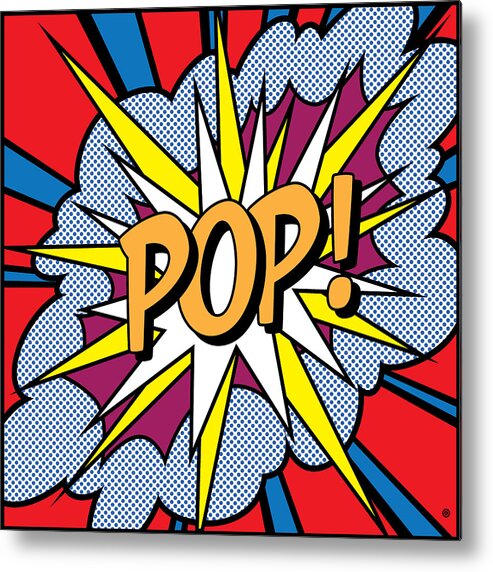 Digital Metal Print featuring the painting POP Art by Gary Grayson