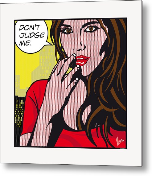 Porn Metal Print featuring the digital art Pop Art Porn Stars - Tori Black by Chungkong Art