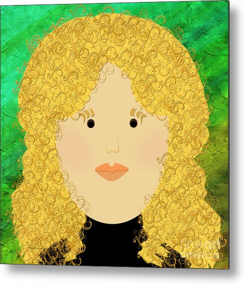 Andee Design Metal Print featuring the digital art Porcelain Doll 2 by Andee Design