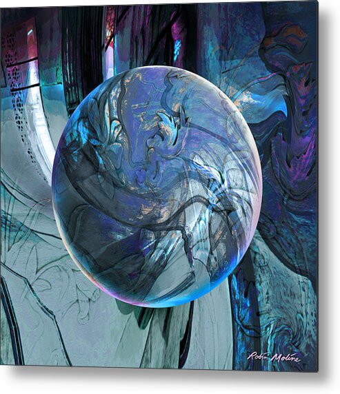 Portals Metal Print featuring the digital art Portal to Divinity by Robin Moline