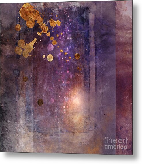 Abstract Metal Print featuring the digital art Portal Variant 1 by MGL Meiklejohn Graphics Licensing