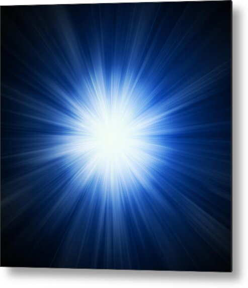 Particle Metal Print featuring the photograph Powerful Light by Fotograzia