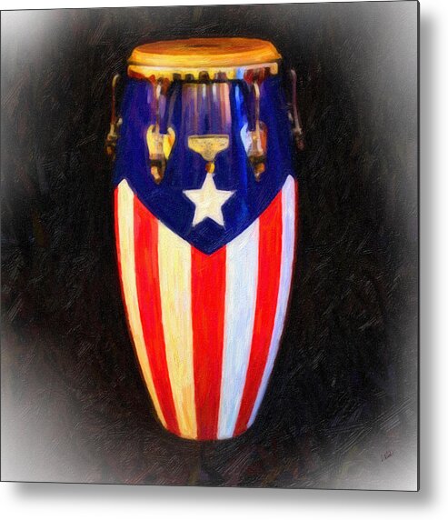 Cuatro Metal Print featuring the painting Puerto Rican Bomba by Dean Wittle