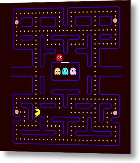 Css3 Metal Print featuring the photograph #purecss #pacman Check It Out At by Katie Ball