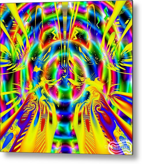 Fractal Metal Print featuring the digital art Purely Recreational by Bobby Hammerstone