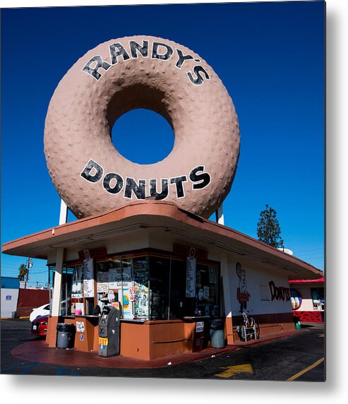Advertising Metal Print featuring the photograph Randy's Donuts by Stephen Stookey
