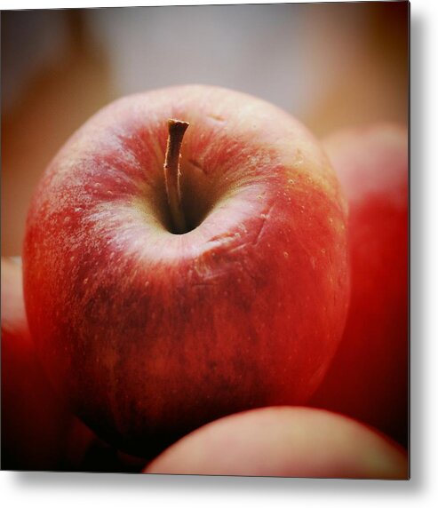 Apple Metal Print featuring the photograph Red apple by Matthias Hauser