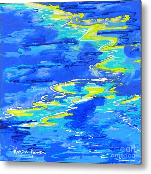 Reef Metal Print featuring the painting Reef Ripples by Karen Bower