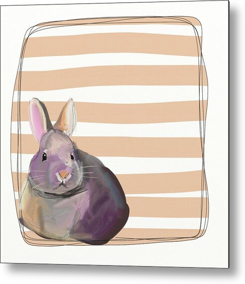 Bunny Metal Print featuring the photograph Rescued Bunny by Cathy Walters
