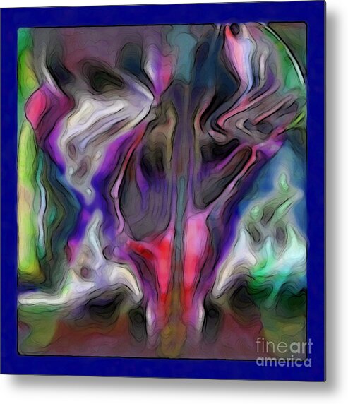 Abstract Metal Print featuring the digital art Rhythmic Vibes by Dee Flouton