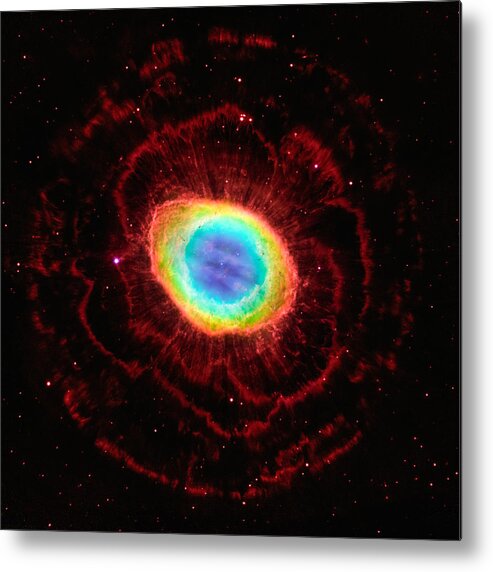 Universe Metal Print featuring the photograph Ring Nebula's True Shape by Marco Oliveira