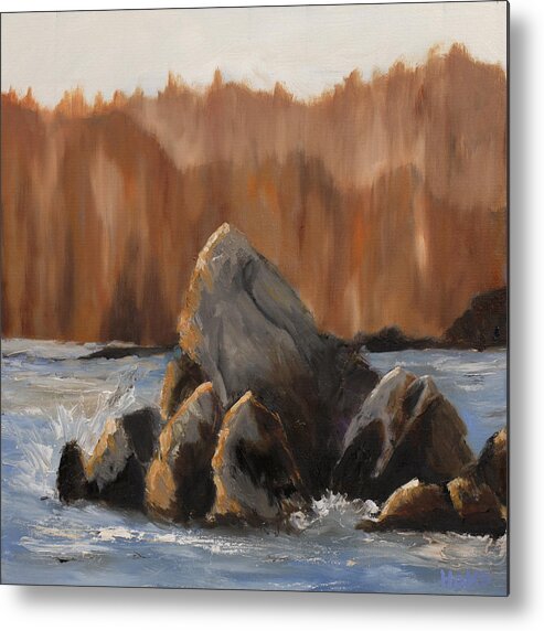 Rocks Metal Print featuring the painting Rock Icon by Scott Hoke