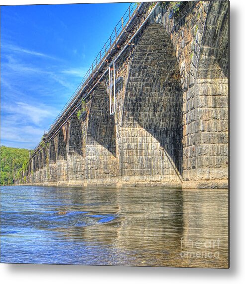 Harrisburg Metal Print featuring the photograph Rockville Bridge by Geoff Crego