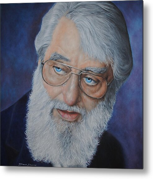 Portrait Metal Print featuring the painting Ronnie Drew The Dubliners by David Dunne