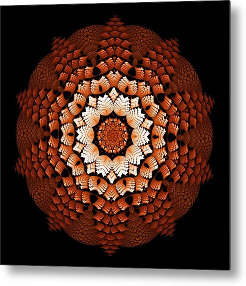 Fractal Metal Print featuring the digital art Roy-bl K10-66 by Doug Morgan