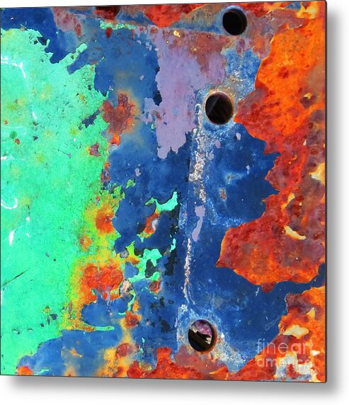 Rusted Glory Metal Print featuring the painting Rusted Glory 9 by Desiree Paquette