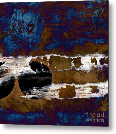 Abstract Metal Print featuring the painting Samhain II. Winter Approaching by Paul Davenport